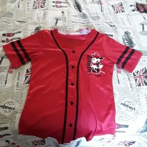 Minnie Mouse Baseball Jersey Shirt Size XL